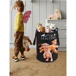 Kuber Industries Black & Beige Printed Foldable Laundry Bags 45 l image 1