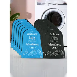 Kuber Industries Black and Blue 12 Pieces Regular Travel Storage Shoe Organisers-picture-21