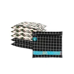 Kuber Industries Black and Green 6 Pieces Printed Cotton Drawer Organisers-image-6