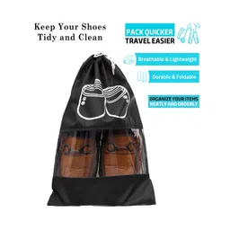 Kuber Industries Black & Navy Blue Set Of 12 Printed Shoe Organizers-picture-32