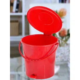 Kuber Industries Black & Red 2-Pieces Pedal Dustbin -10 L Each-picture-21