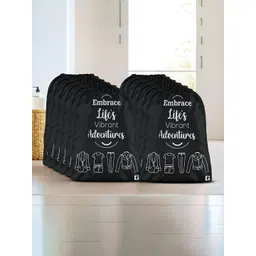 Kuber Industries Black & White 12 Pieces Printed Multi-Utility Organisers-picture-46