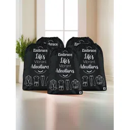 Kuber Industries Black & White 5 Pieces Regular Multi-Utility Organisers-picture-43