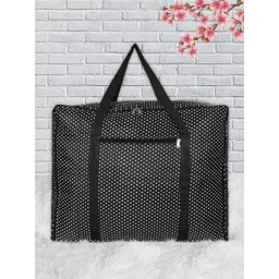 Kuber Industries Black & White Dot Printed Large Size Foldable Underbed Storage Bag-picture-30