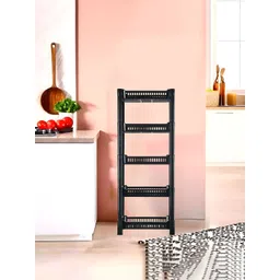 Kuber Industries Black Multipurpose 5-Layer Storage Rack Kitchen Organiser-picture-35