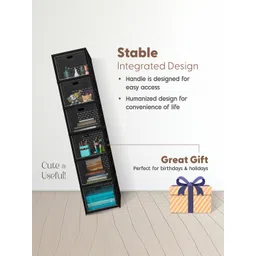 Kuber Industries Black Pack Of 3 4-Tier Organisers image 2