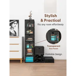 Kuber Industries Black Pack Of 3 4-Tier Organisers image 3