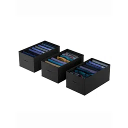 Kuber Industries Black Set of 3 Regular Drawer Organiser Organisers-picture-23