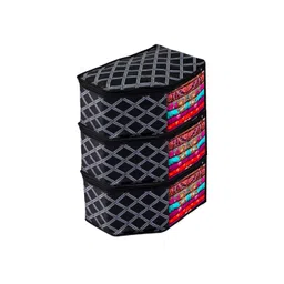 Kuber Industries Black Set of 3 Regular Multi-Utility Organisers-image-42