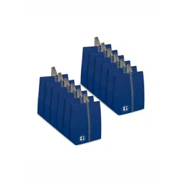 Kuber Industries Blue 12 Pieces Fabric Multi-Utility Organisers-picture-22