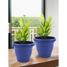 Kuber Industries Blue 2 Pieces Versatile Sturdy Flower Planters-picture-39