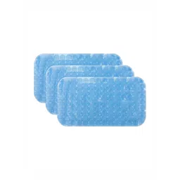 Kuber Industries Blue 3 Pieces Textured Anti Skid 240GSM Bath Rugs-picture-13