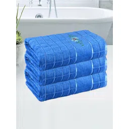 Kuber Industries Blue 3 Printed Other 250 GSM Bath Towel-picture-16