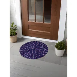 Kuber Industries Blue 4 Pieces AntiSlip Textured Doormat-picture-39