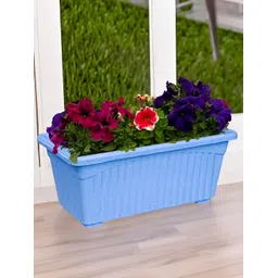 Kuber Industries Blue 4 Pieces Textured Lightweight Planters-picture-44