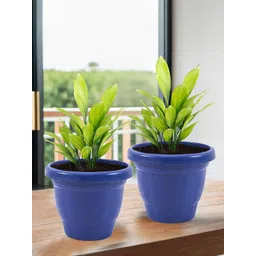 Kuber Industries Blue 4 Pieces Versatile & Sturdy Flower Planters-picture-25