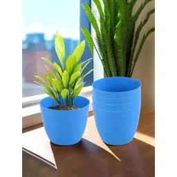 Kuber Industries Blue 5 Pieces Lightweight Planters-picture-25
