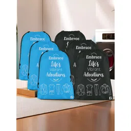 Kuber Industries Blue & Black 6 Pieces Printed Multi-Utility Organisers-picture-43