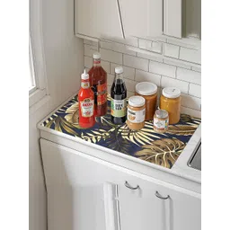 Kuber Industries Blue & Gold Toned 2 Pieces Printed Shelf Liner Organisers-image-12