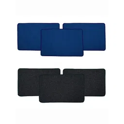 Kuber Industries Blue & Grey 6 Pieces Microfiber Anti-Skid Door Mats-picture-36