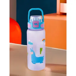 Kuber Industries Blue & Purple Single Plastic Printed Water Bottle-picture-29