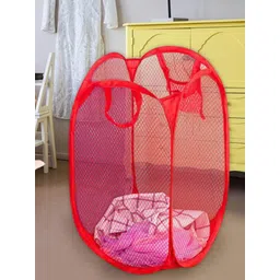 Kuber Industries Blue & Red 3 Pieces Foldable Laundry Bags-picture-27