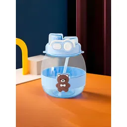 Kuber Industries Blue & Transparent Single Plastic Printed Water Bottle-picture-41