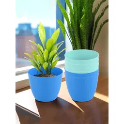 Kuber Industries Blue & Turquoise Blue  6 Pieces Lightweight Planters-picture-31