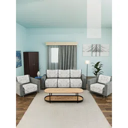 Kuber Industries Blue & White Printed Cotton Sofa Cover-picture-14