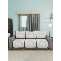 Kuber Industries Blue & White Printed Cotton Sofa Cover-picture-11