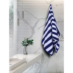 Kuber Industries Blue & White Striped 400 GSM Cotton Bath Towel-picture-23