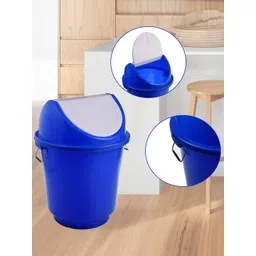 Kuber Industries Blue & White Swinging Lid Dustbin-25 L-picture-38