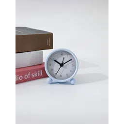 Kuber Industries Blue Contemporary Round Shaped Alarm Clock-picture-38