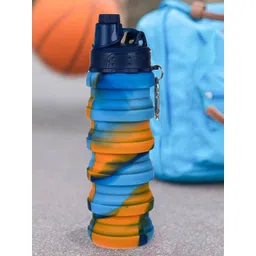 Kuber Industries Blue Folding Water Bottle 500 ML-picture-32