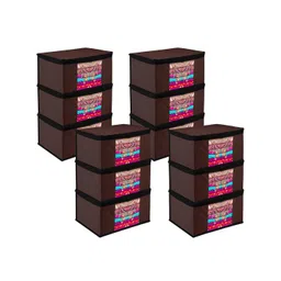 Kuber Industries Brown 12 Pieces Drawer Organiser-picture-39