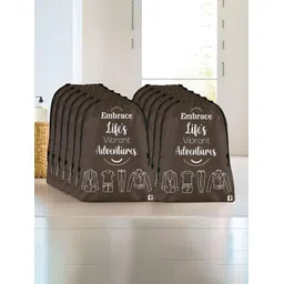 Kuber Industries Brown 12 Pieces Printed Regular Multi-Utility Organisers-picture-36