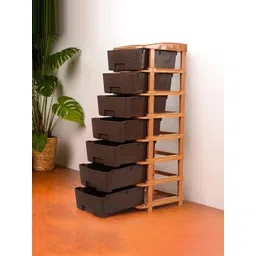 Kuber Industries Brown 7-Layer & 57 Ltr Drawer Storage Organiser-picture-27
