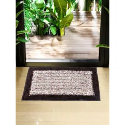 Kuber Industries Brown & Blue 2 Pieces Self-Designed Cotton Doormats-picture-28