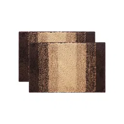 Kuber Industries Brown & Cream Coloured 2 Pieces Anti Skid Mat For Bathroom-picture-13