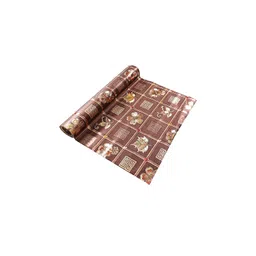 Kuber Industries Brown & Gold Toned Printed Waterproof Anti-Slip Shelf Mat-image-16