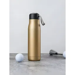Kuber Industries Brown & Gold-Toned Single Stainless Steel Solid Water Bottle-picture-38