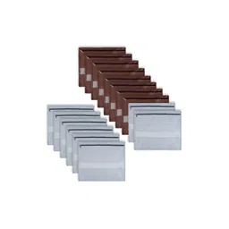 Kuber Industries Brown & Grey 16 Pieces Printed Reusable Saree Organisers-picture-39