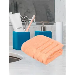 Kuber Industries Brown & Peach-colored 4 Pieces Cotton Highly Absorbent Face Towels-picture-37