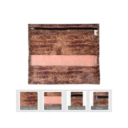 Kuber Industries Brown & Sky Blue 20 Pieces Reusable Saree Organisers image 1