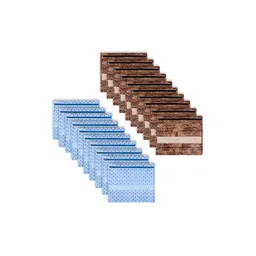 Kuber Industries Brown & Sky Blue 20 Pieces Reusable Saree Organisers image 5