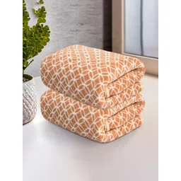 Kuber Industries Brown & White 2 Pcs Printed Microfiber 280GSM Ultra Absorbent Face Towels-picture-34