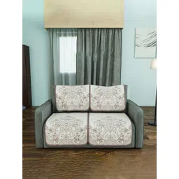 Kuber Industries Brown & White Printed Cotton 4 Piece Sofa Cover-picture-20