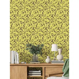 Kuber Industries Brown & Yellow 2 Pieces Printed Waterproof & Self Adhesive Wall Stickers-picture-37