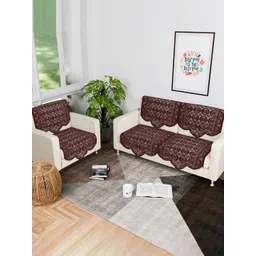Kuber Industries Brown Cotton Sofa Cover-picture-32