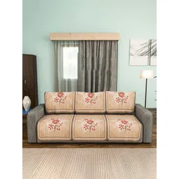 Kuber Industries Brown Cotton Sofa Cover-picture-25